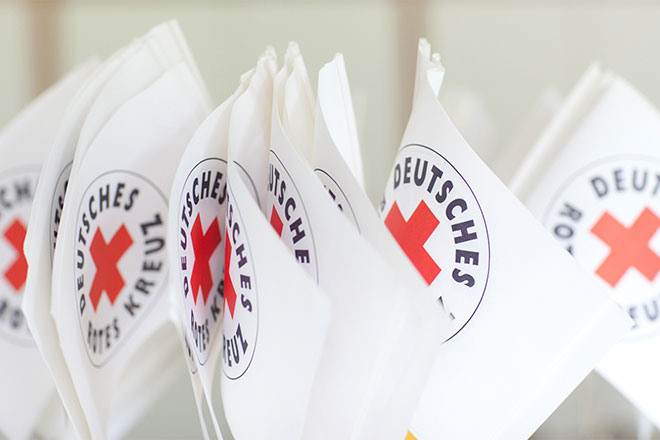 Fahnen des Deutschen Roten Kreuzes